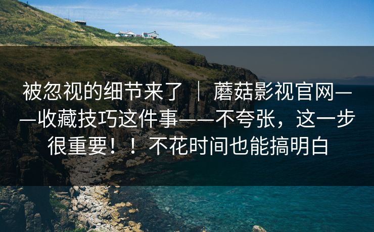 被忽视的细节来了 ｜ 蘑菇影视官网——收藏技巧这件事——不夸张，这一步很重要！！不花时间也能搞明白